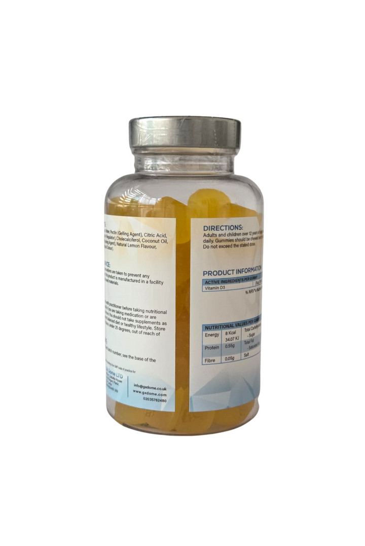 GX Sunshine D3 - Vitamin D3 1000iu – Lemon Flavour Gummies