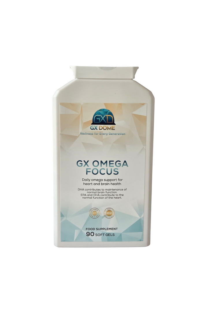 GX Omega Focus - Omega 3 Fish Oil 1000mg – 90 Softgel Capsules