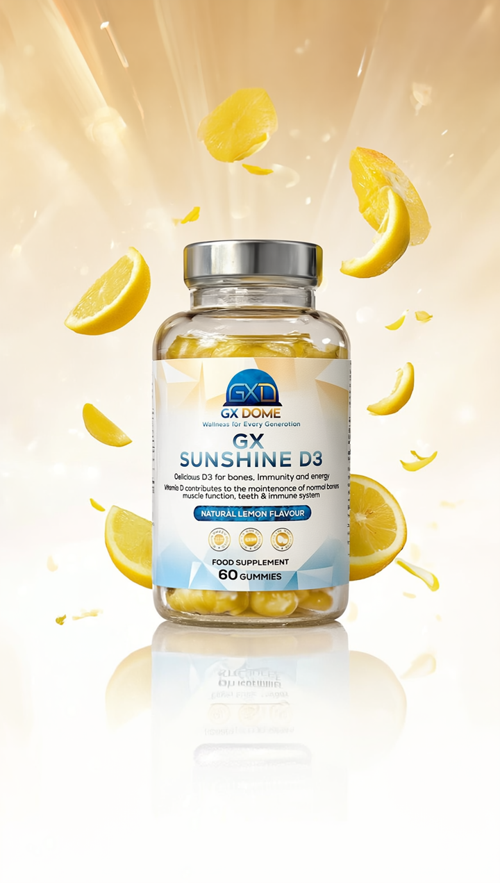 GX Sunshine D3 - Vitamin D3 1000iu – Lemon Flavour Gummies