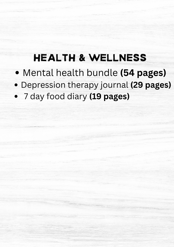 2025 Printable Self Help Planner Bundle – A4 A5 A6 Sizes | Dotted & No Dot Pages | Digital Download