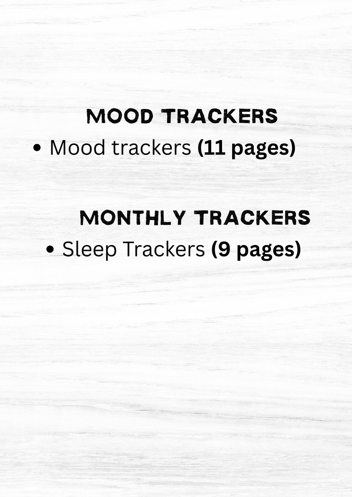2025 Printable Self Help Planner Bundle – A4 A5 A6 Sizes | Dotted & No Dot Pages | Digital Download