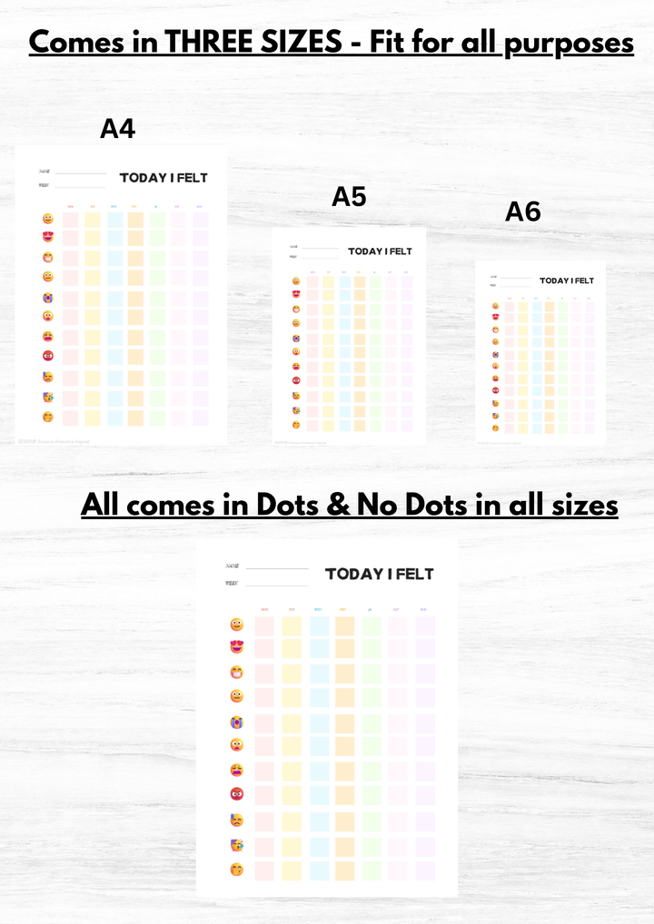 2025 Printable Self Help Planner Bundle – A4 A5 A6 Sizes | Dotted & No Dot Pages | Digital Download