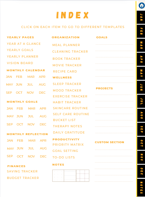 Digital Planner – Power Within (Hyperlinked PDF)